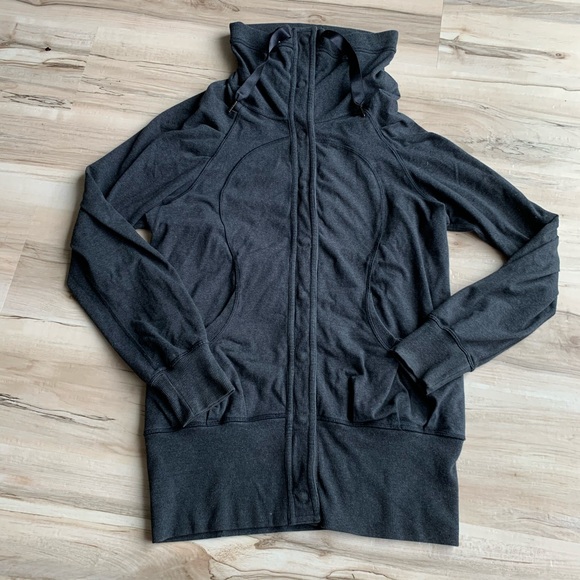 lululemon athletica Tops - Lululemon Button Up High Neck Sweatshirt Size 4